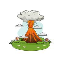 Eruption im Wald Illustration vektor