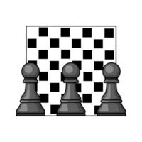 Stück mit Schach Tafel Illustration vektor