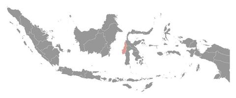 Westen Sulawesi Provinz Karte, administrative Aufteilung von Indonesien. Vektor Illustration.
