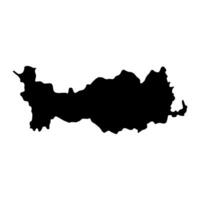 nikosia distrikt Karta, administrativ division av republik av Cypern. vektor illustration.