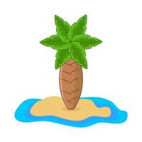 Palme Baum im Strand Illustration vektor