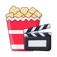 popcorn med verkan styrelse illustration vektor