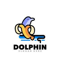 Delfin Banane Logo vektor