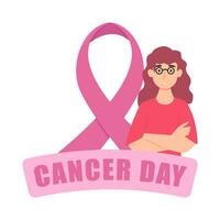band cancer dag med kvinnor illustration vektor