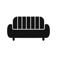 Sofa-Vektor-Symbol vektor