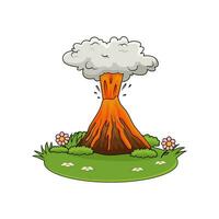 Eruption im Wald Illustration vektor