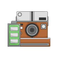 kamera Foto med batteri illustration vektor