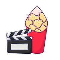 Popcorn mit Aktion Tafel Illustration vektor