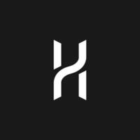 abstrakt Brief h Initiale Logo Vorlage vektor