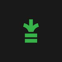 växt logotyp ikon vektor