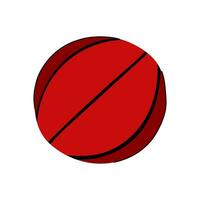 team basketboll boll tecknad serie vektor illustration
