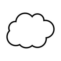 Spielzeug Wolke Symbol Vektor. Baby Wolken Illustration unterzeichnen. Wolke Symbol oder Logo. vektor