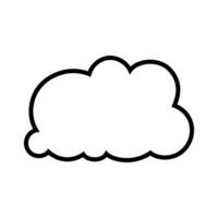 Spielzeug Wolke Symbol Vektor. Baby Wolken Illustration unterzeichnen. Wolke Symbol oder Logo. vektor