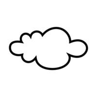 Spielzeug Wolke Symbol Vektor. Baby Wolken Illustration unterzeichnen. Wolke Symbol oder Logo. vektor