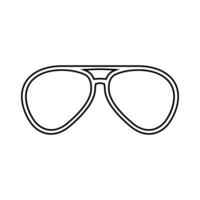 glasögon ikon vektor. solglasögon illustration tecken. blindhet symbol eller logotyp. vektor