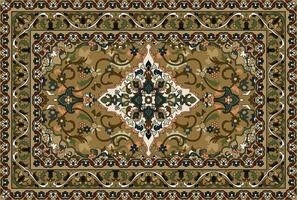 persisch Teppich dekorativ Elemente Arabisch dekorativ Teppiche schön Designs zum Teppiche, Tapis, Yoga Matten. vektor