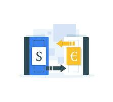 uppkopplad betalning, nfc betalningar. bank, finansiera app och e-betalning vektor