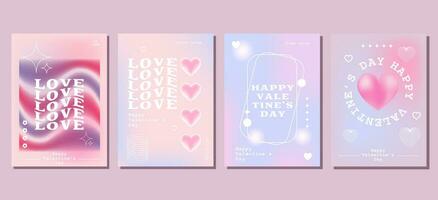 glücklich Valentinstag Tag Vorlage zum Gruß Karte Mode kommerziell Banner, Abdeckung, Sozial Medien vektor