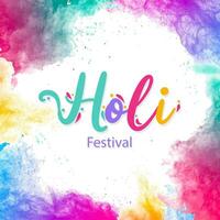 Aquarell holi Festival Hintergrund vektor