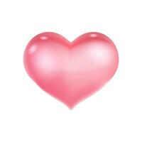 rosa kärlek 3d design i vit bakgrund vektor