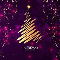 skön glad jul festival dekorativ festlig kort design vektor