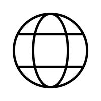 Vektor-Globus-Symbol vektor