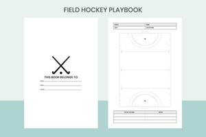 Feld Eishockey Spielbuch Profi Vorlage vektor