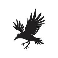 Rabe Krähe Logo Vektor Symbol Illustration