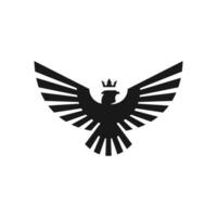 krona Örn logotyp vektor ikon illustration