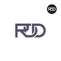 brev rdd monogram logotyp design vektor