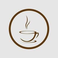 Kaffee Tasse Logo Vektor Symbol Illustration Design