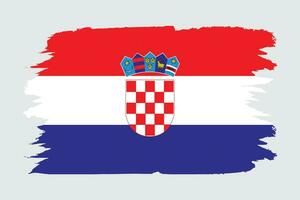 vektor illustration av Kroatien flagga