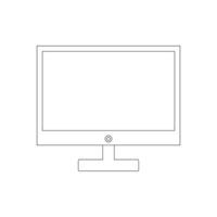 Computer Monitor Vektor Symbol Logo