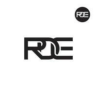 brev rde monogram logotyp design vektor