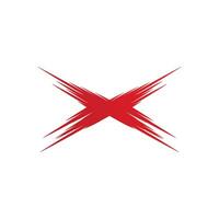 x Brief Logo Vorlage Vektor-Symbol vektor