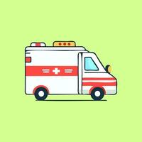 ett ambulans bil vektor illustration