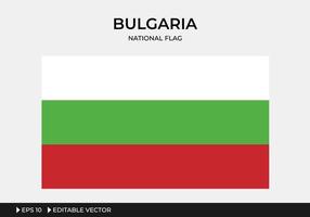 Abbildung der bulgarischen Nationalflagge vektor