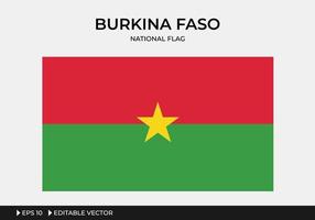 illustration av burkina faso nationella flagga vektor