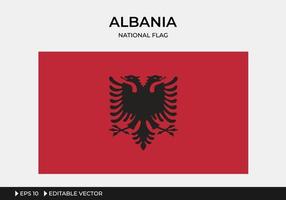 Illustration der albanischen Nationalflagge