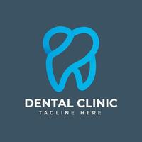 dental vård klinik abstrakt vektor logotyp mall illustration