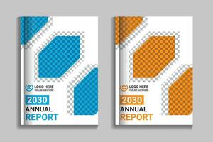 korporativ Geschäft jährlich Bericht, Broschüre, Flyer, Katalog, Flugblatt, a4 Startseite Layout Design. modern Buch Startseite Präsentation Vorlage vektor