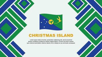 Weihnachten Insel Flagge abstrakt Hintergrund Design Vorlage. Weihnachten Insel Unabhängigkeit Tag Banner Hintergrund Vektor Illustration. Weihnachten Insel