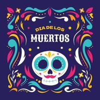 dia de los muertos Hintergrund vektor