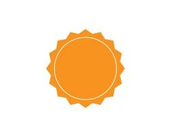 Sonnensymbol. trendiges Vektorsommersymbol für Website-Design, Web-Button, mobile App. vektor