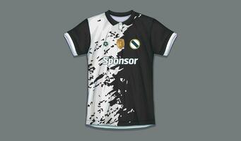 Vektor Fußball Jersey Design zum Sublimation, Sport t Hemd Design