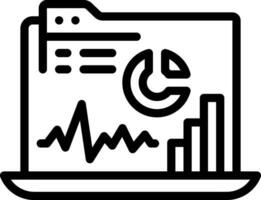 Linie Symbol zum Diagramme vektor