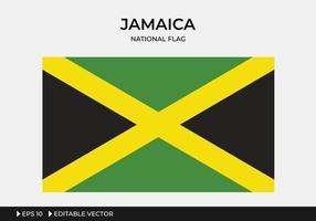 illustration av Jamaica nationella flagga vektor