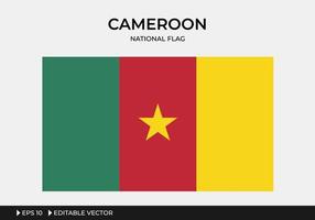 illustration av Kamerun nationella flagga vektor