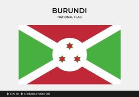 illustration av burundis nationella flagga vektor