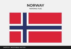 illustration av norge nationella flagga vektor